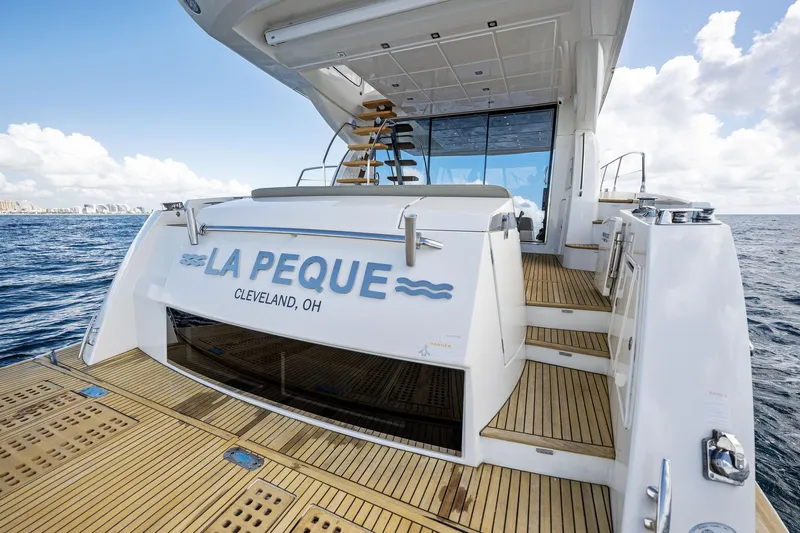 La Peque Yacht Photos Pics 2016 Prestige 620 yacht La Peque docked on the ocean, Cleveland, OH.