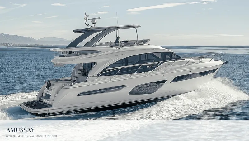 Amussay Yacht Photos Pics 2020 Princess F62 "Amussay"