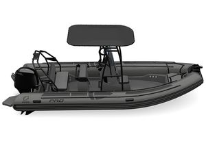 2021 Zodiac PRO 6.5 PVC Black Boat Dark Grey Hull, Max 15 Persons (BOAT ONLY)