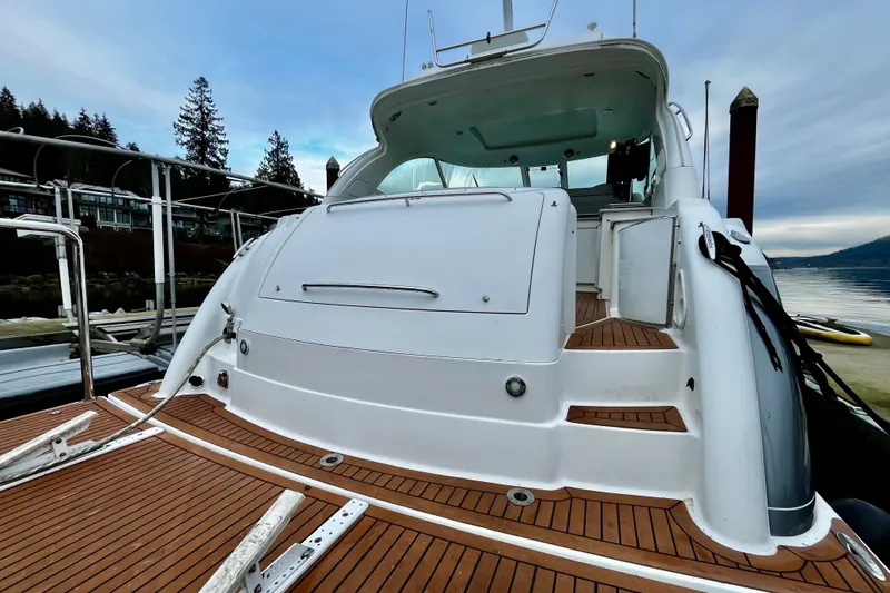 Formula 45 Yacht Photos Pics 2008 Formula 45 Yacht docked, showcasing sleek design and spacious deck.