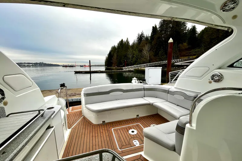Formula 45 Yacht Photos Pics Luxurious 2008 Formula 45 Yacht with spacious deck and scenic waterfront view.