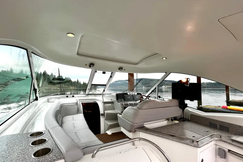 Formula 45 Yacht Photos Pics 2008 Formula 45 Yacht interior with sleek design and modern amenities, docked by scenic waters.