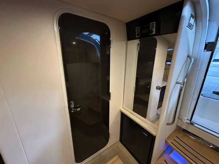  Yacht Photos Pics Interior of 2014 Formula 370 Super Sport yacht, featuring sleek cabin design and modern amenities.