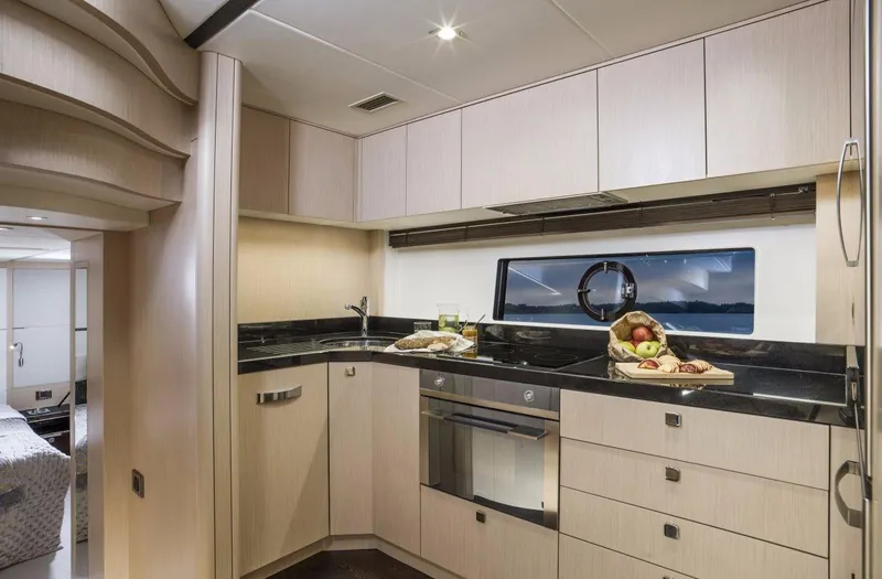  Yacht Photos Pics Manufacturer Provided Image: Sunseeker Predator 68 Galley