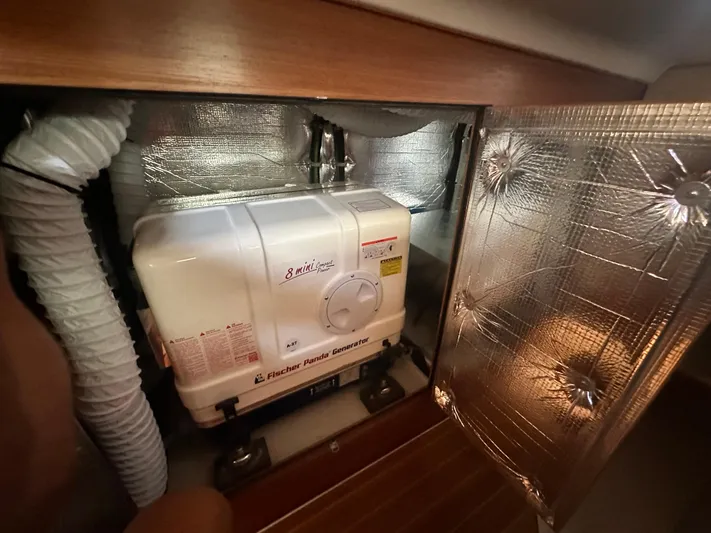 C426 #115 Yacht Photos Pics Insulated compartment with Fischer Panda generator in Catalina 426, 2025 model.