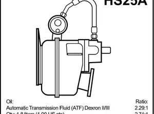 2025 Volvo Penta NEW Volvo Penta HS25A 2.71 Marine Gearbox