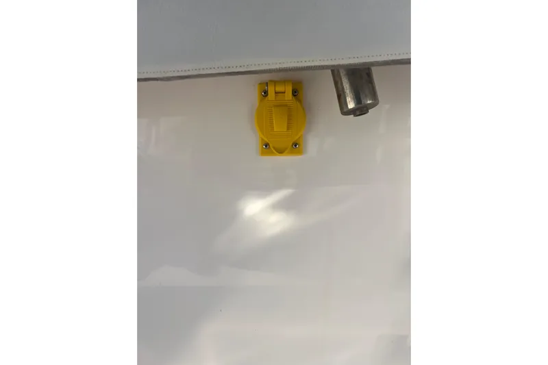  Yacht Photos Pics Yellow electrical outlet on 2019 Pursuit S 368 Sport boat.