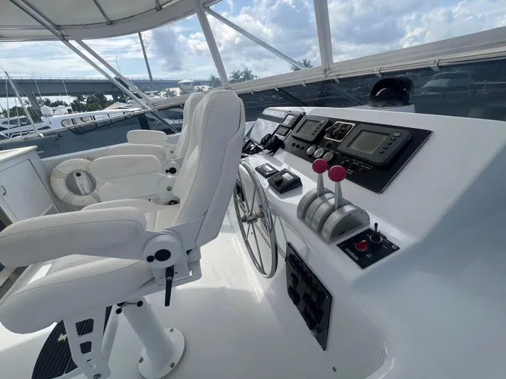 King And I Yacht Photos Pics Hatteras 75 King and I - Flybridge