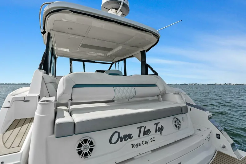 Over The Top Yacht Photos Pics 2021 Regal 36 boat named "Over The Top" on water, Tega Cay, SC.
