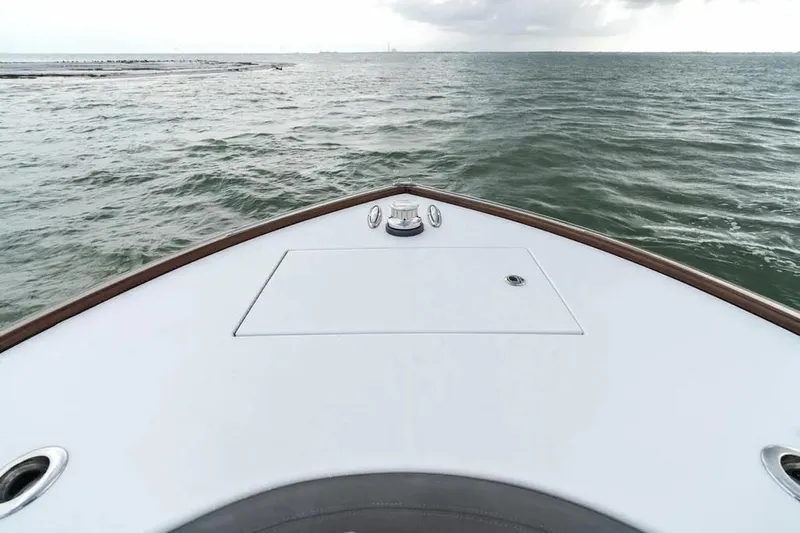 Surreel Yacht Photos Pics Bow view of 2016 Bonadeo 37 Custom Carolina YT WalkAround on open water.
