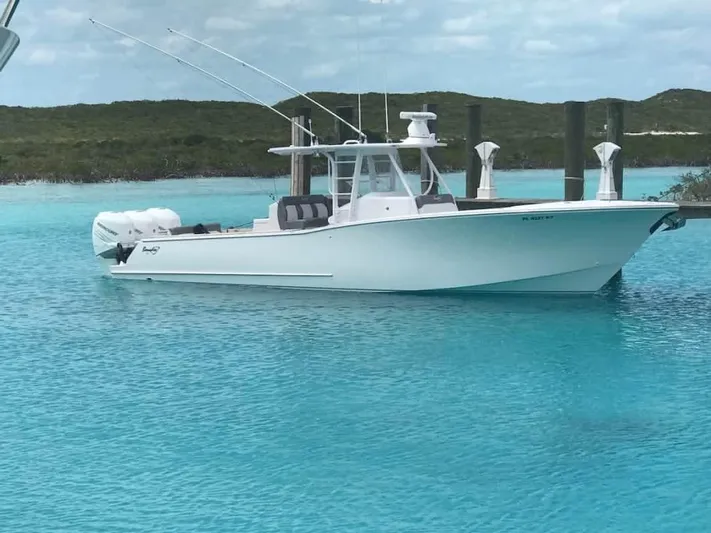 Surreel Yacht Photos Pics 2016 Bonadeo 37 Custom Carolina YT WalkAround in clear turquoise water.