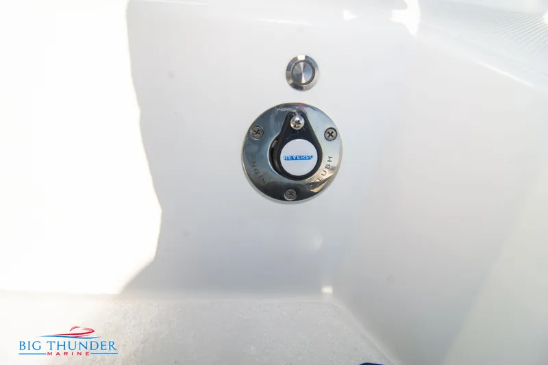  Yacht Photos Pics Fuel cap of a 2023 Hayaari Marine H44Z boat by Big Thunder Marine.