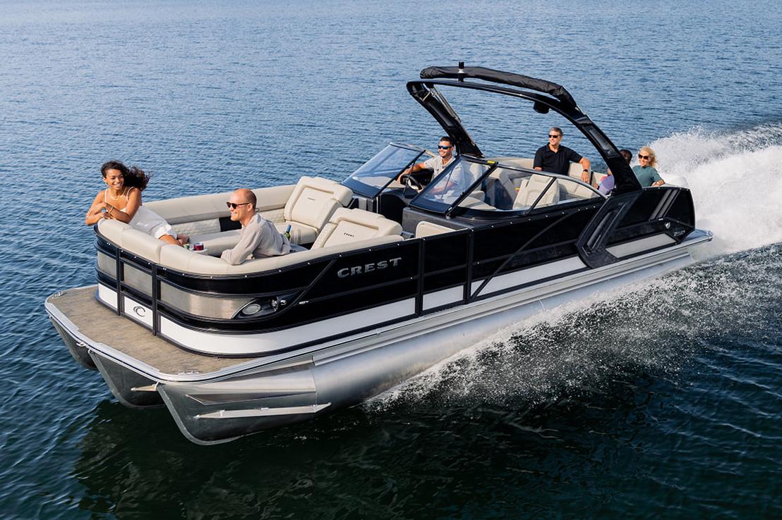 2023 Crest Continental 250 Pontoon Boat for sale - YachtWorld