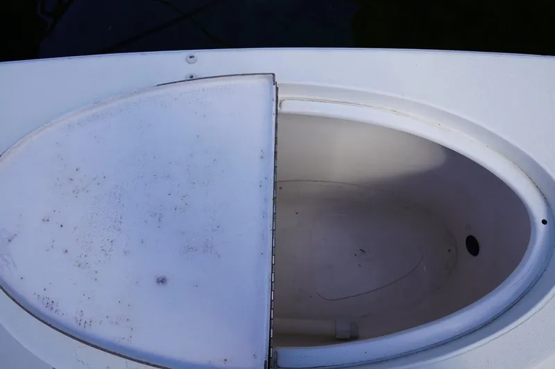 Etan Yacht Photos Pics Open storage compartment on 2005 Ocean Yachts 50 Super Sport boat.