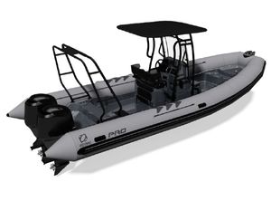 2021 Zodiac PRO Classic 750 Boat Grey Hull with 310 L Fuel Tank, Max 20 Persons