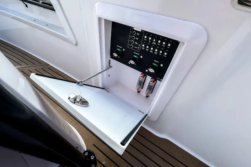  Yacht Photos Pics Control panel of STERK 31 boat, model 2025.