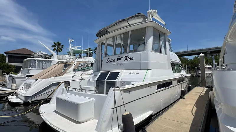 Bella Roo Yacht Photos Pics 1997 Carver 500 Cockpit Stern