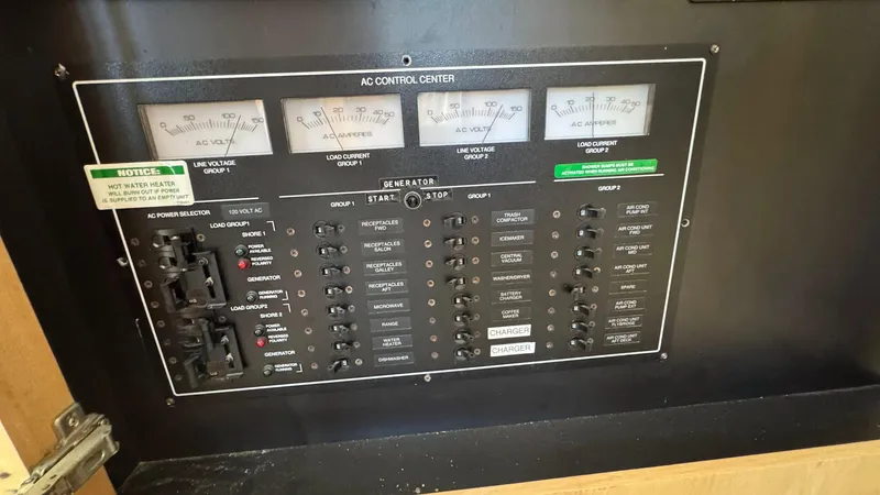 Bella Roo Yacht Photos Pics 1997 Carver 500 Cockpit Control Panel