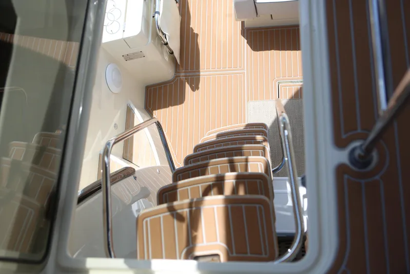 Integrity Yacht Photos Pics 2017 Beneteau Monte Carlo 4 yacht interior with sleek wooden flooring and modern design.