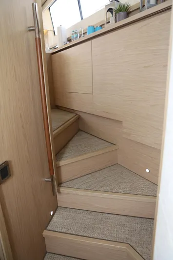 Integrity Yacht Photos Pics Staircase from saloon to cabins