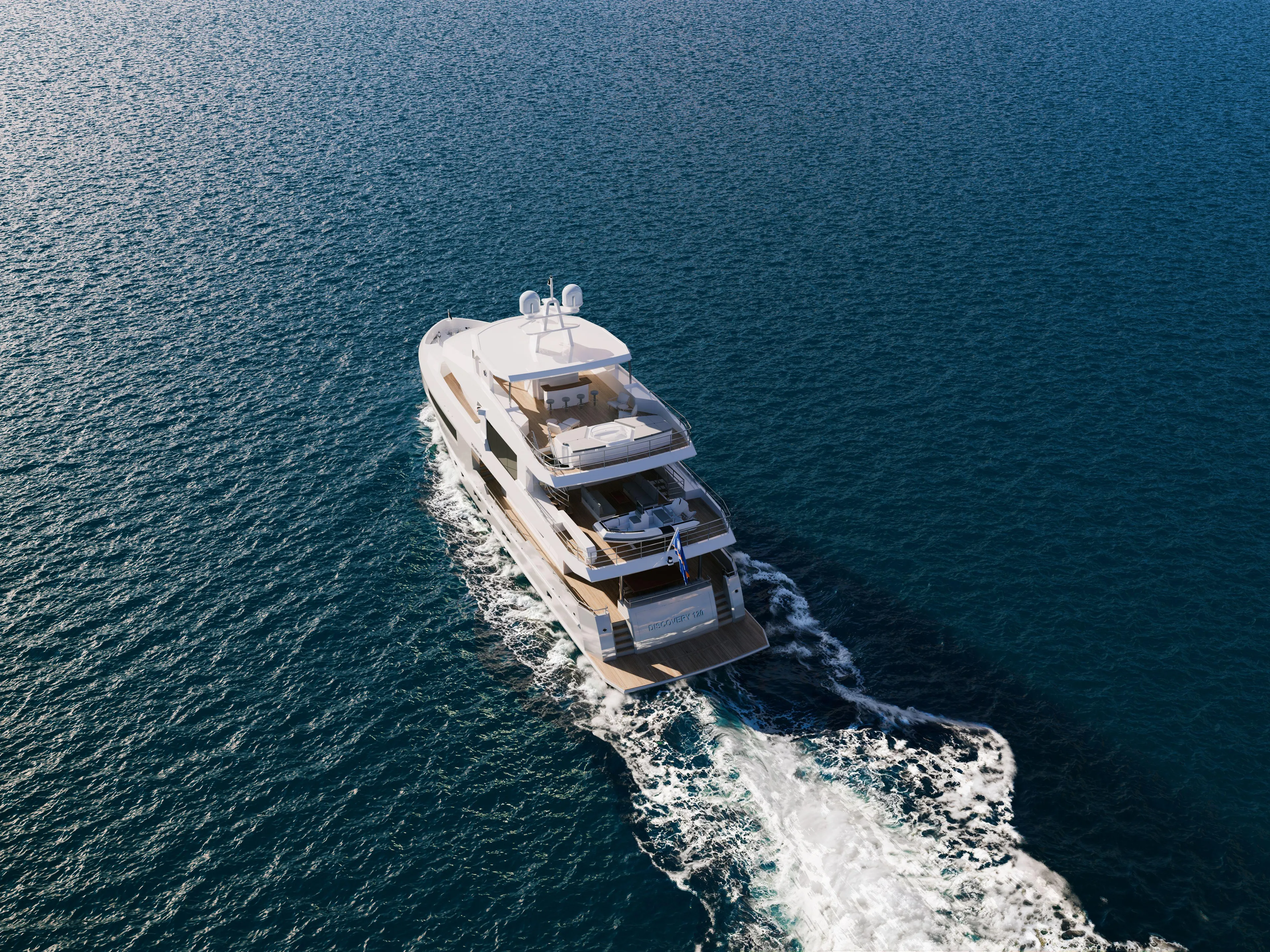 120 Discovery Yacht Photos Pics Luxury yacht Cheoy Lee 120 Discovery 2027 cruising on open sea.