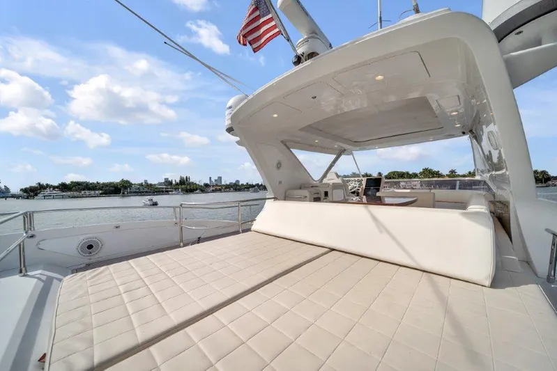  Yacht Photos Pics Luxurious 2014 Azimut 64 Flybridge yacht with spacious deck and scenic water view.