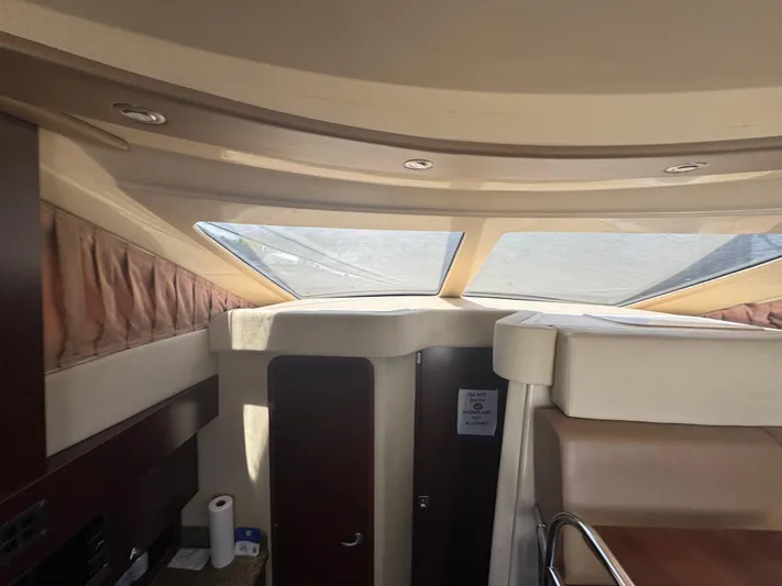  Yacht Photos Pics Interior view of 2007 Sea Ray 360 Sedan with skylights and modern design elements.