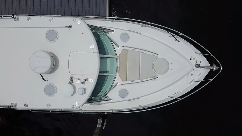  Yacht Photos Pics Overhead view of 2014 Wellcraft 340 Coastal boat docked at marina.