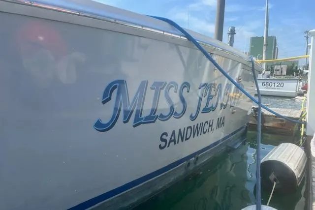 Miss Jennie Yacht Photos Pics H&H Marine 38 boat, "Miss Jessica," docked in Sandwich, MA, 2008 model.
