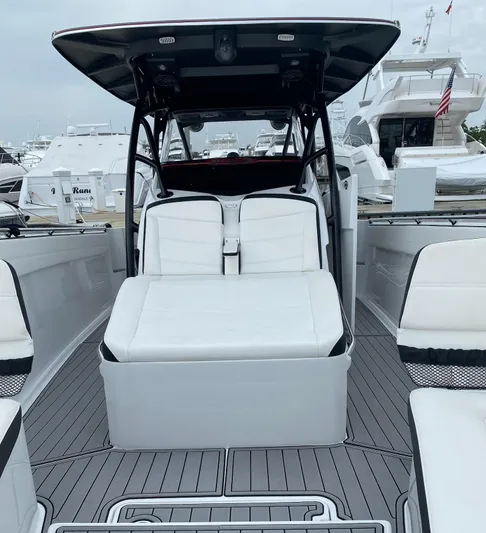  Yacht Photos Pics 2020 Nor-Tech 390 Sport Center Console boat with sleek seating and modern design.