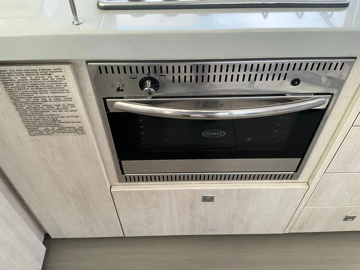 The Dance Yacht Photos Pics Stainless steel oven in 2019 Leopard 51 Powercat yacht kitchen.