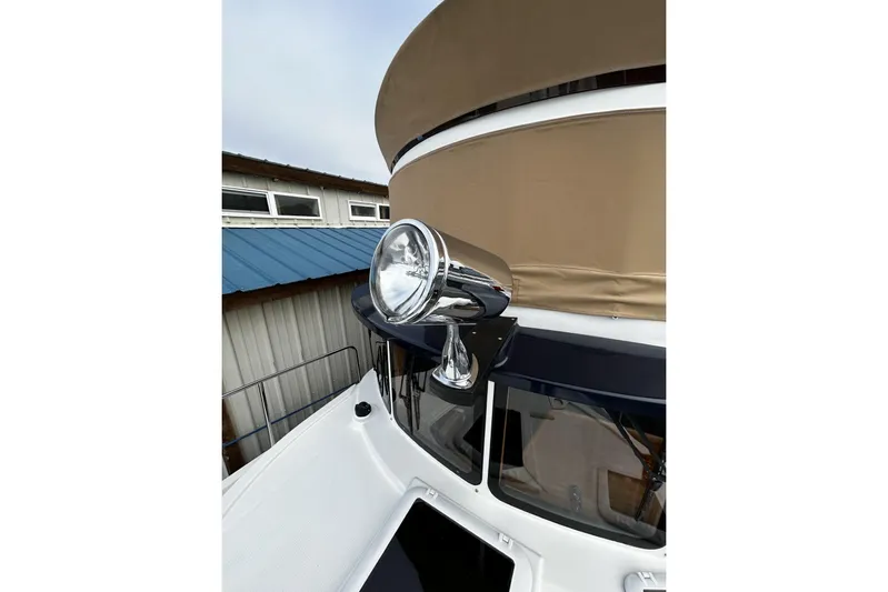 Sequel Yacht Photos Pics 2015 Ranger Tugs R-31 CB spotlight and cabin detail.