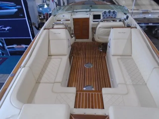  Yacht Photos Pics Interior of a 2017 Chris-Craft Corsair 32 with luxurious features.