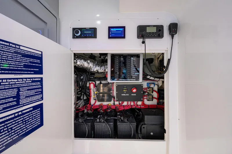 Palladium Yacht Photos Pics Midnight Express 43 PALLADIUM - Cabin Electrical Panel