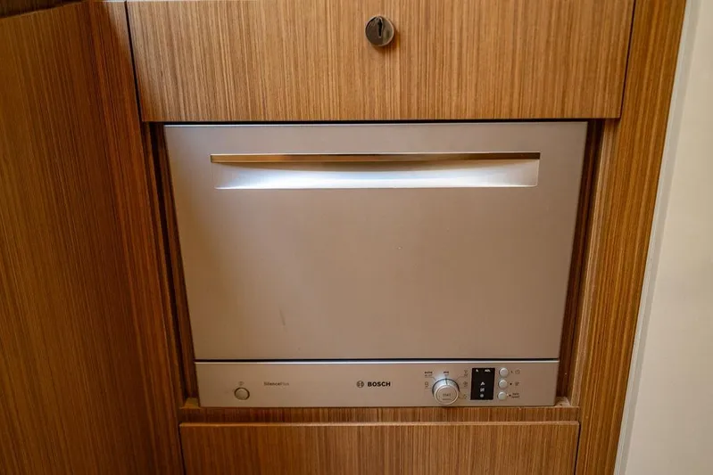 Endurance Yacht Photos Pics Built-in Bosch dishwasher on 2016 Azimut Atlantis 50 yacht.