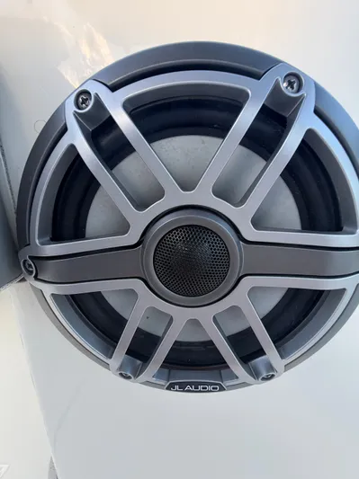  Yacht Photos Pics JL Audio speaker on 2024 Cobia 240 Center Console.