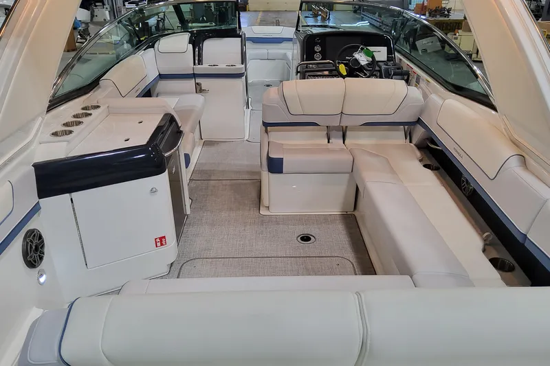 Yacht Photos Pics 2026 Formula 310 Bowrider OB interior with luxurious seating and modern amenities.