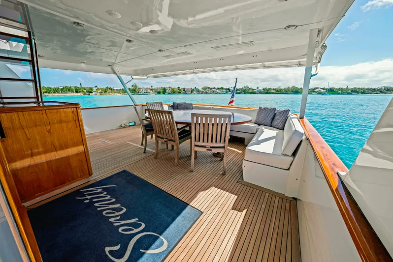 Serenity Yacht Photos Pics Aft Deck