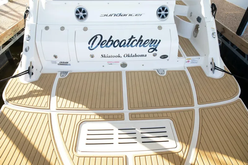  Yacht Photos Pics 2016 Sea Ray 350 Sundancer boat with custom name "Deboatchery" from Skiatook, Oklahoma.