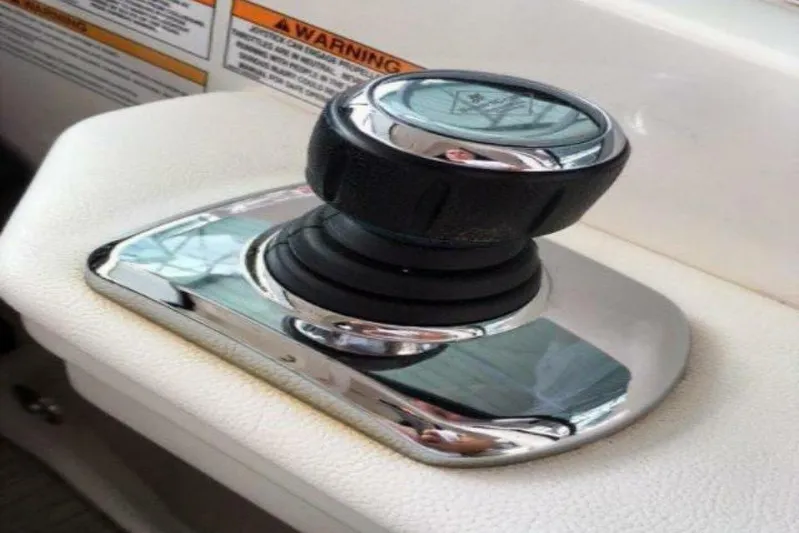  Yacht Photos Pics Joystick control on 2016 Sea Ray 350 Sundancer boat dashboard.