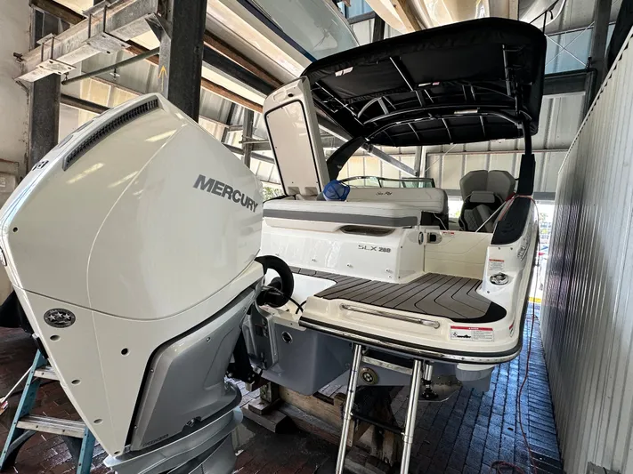  Yacht Photos Pics 2024 Sea Ray 260 SLX OB boat with Mercury outboard motor.