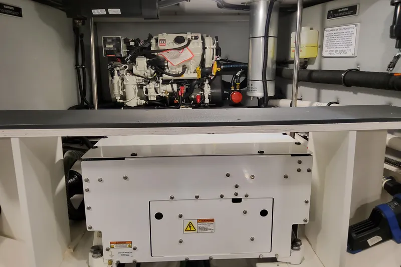  Yacht Photos Pics Engine room of 2026 Formula 400 Super Sport Crossover, showcasing mechanical components and systems.