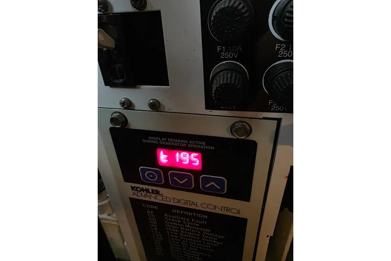  Yacht Photos Pics Kohler advanced digital control panel on 2007 Sea Ray 340 Sundancer boat.