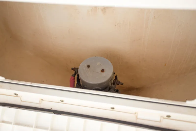  Yacht Photos Pics Storage compartment in a 2012 Contender 39 LS boat.