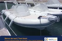 2022 Capelli Tempest 850 Open boat docked, covered, available for rental in Menorca.