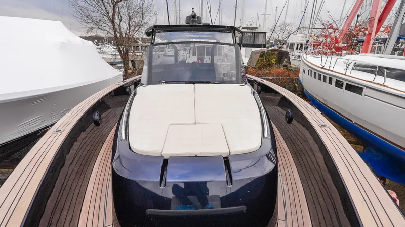  Yacht Photos Pics 2021 Pardo Yachts P43 luxury yacht with sleek design and spacious deck.