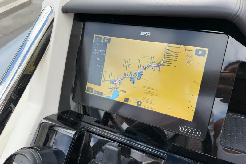  Yacht Photos Pics Navigation display on 2023 Williams Jet Tenders Dieseljet 625 dashboard.