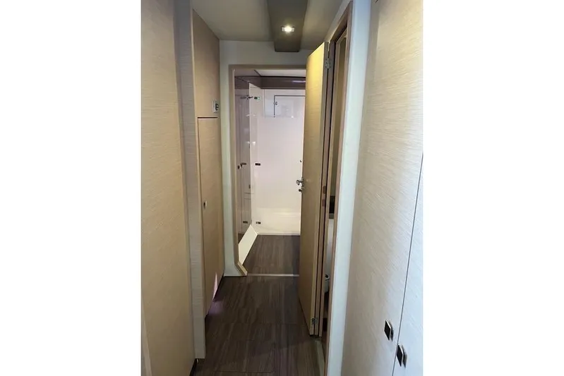 Akua Yacht Photos Pics Interior hallway of 2018 Fountaine Pajot Helia 44 Evolution yacht.