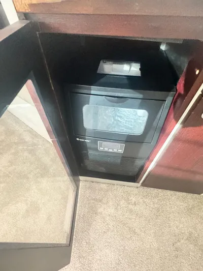  Yacht Photos Pics Compact oven in 2000 Ocean Yachts 48 interior kitchen cabinet.