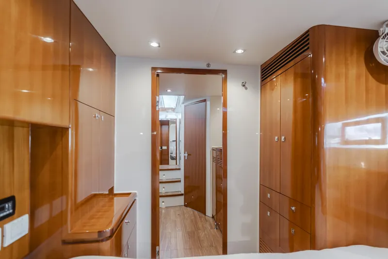 Flash Yacht Photos Pics Luxurious interior of 2017 HH Catamarans HH66 with polished wood finish and modern design.